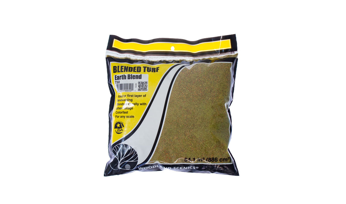 Woodland Scenics Earth Blend Fine Turf (Bag)-Flock and Basing Materials-LITKO Game Accessories