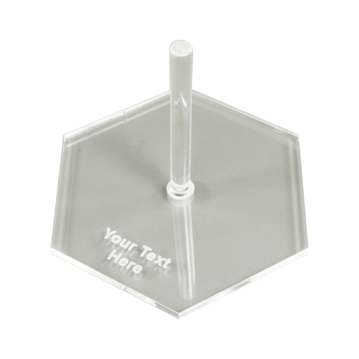 LITKO Personalized Flight Base, 2.5 Inch Hex with 2 Inch Heavy Duty Peg - LITKO Game Accessories