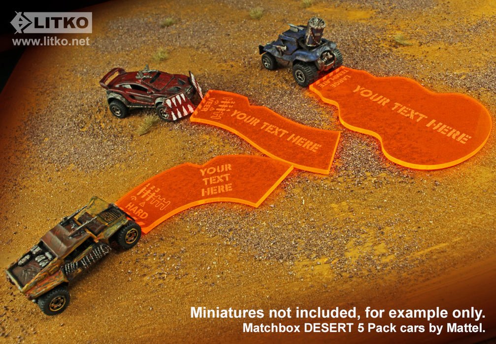 Personalized Gaslands Miniatures Game Template Set (12)