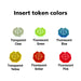 LITKO Armageddon 2-Tone Custom Color Tokens (5)-Custom Tokens-LITKO Game Accessories