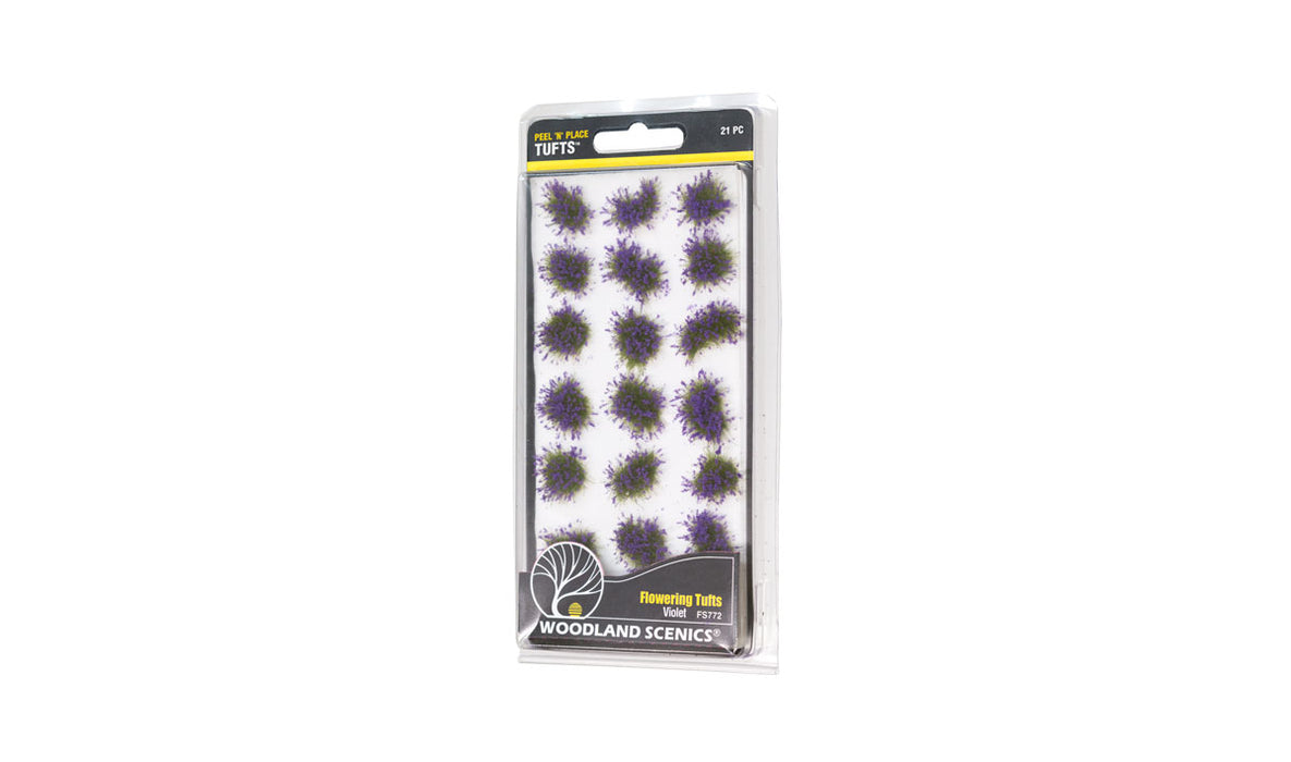Woodland Scenics Violet Flowering Tufts-Flock and Basing Materials-LITKO Game Accessories