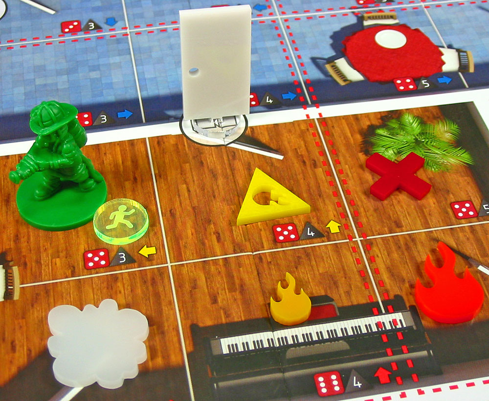 LITKO Fire Fighter Games Set Compatible with Flash Point (128)-Tokens-LITKO Game Accessories