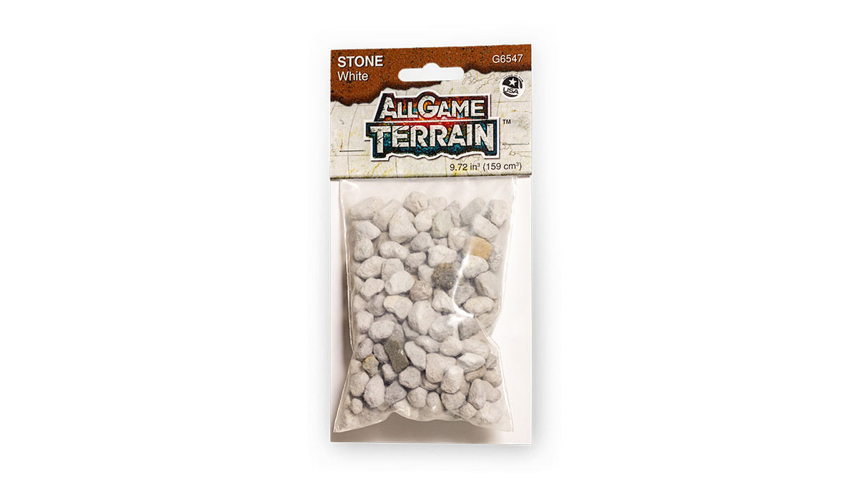 All Game Terrain White Stone - LITKO Game Accessories