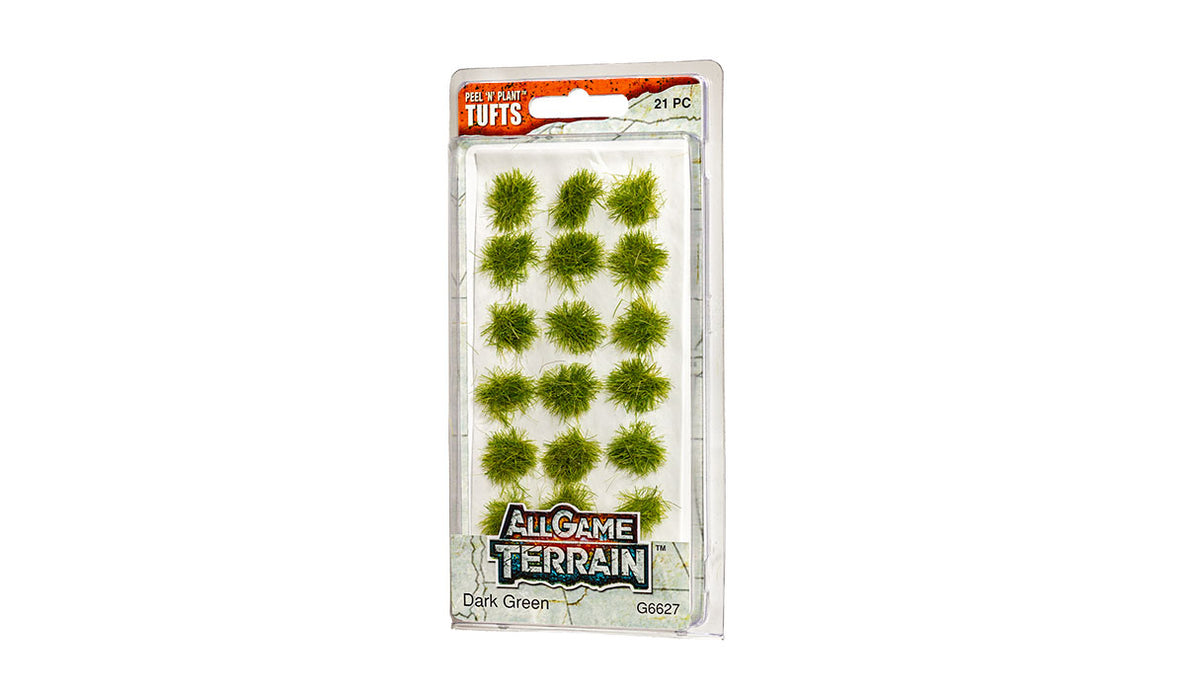 All Game Terrain Dark Green Tufts-Flock and Basing Materials-LITKO Game Accessories