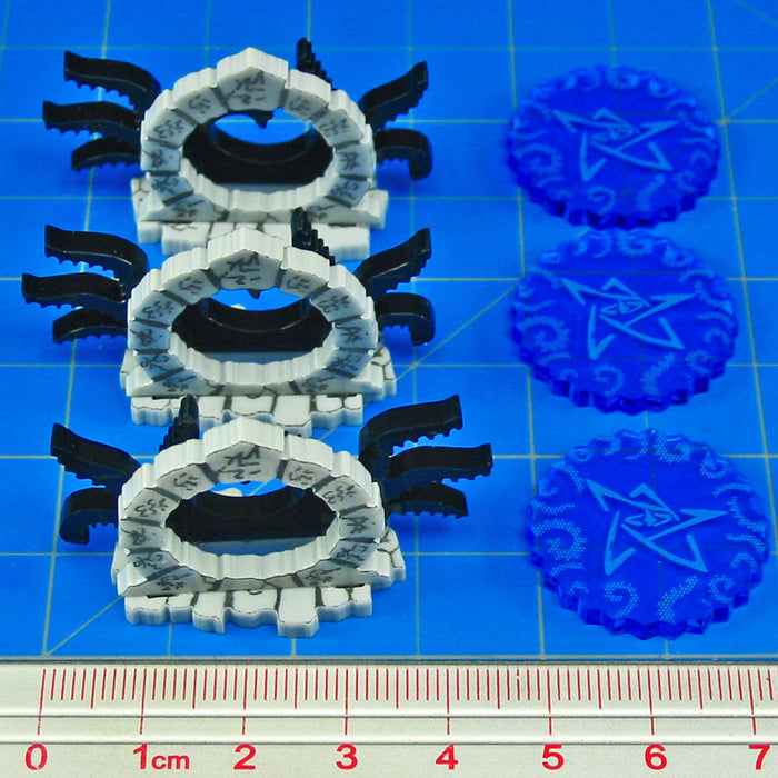 LITKO Cthulhu Mini Gate Markers Compatible with Arkham Horror Games (3)-General Gaming Accessory-LITKO Game Accessories