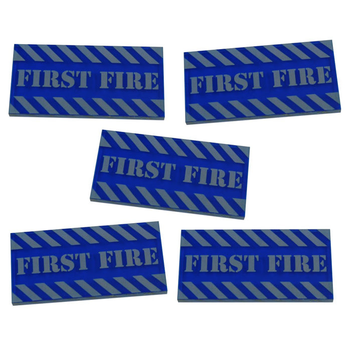 Large Sized First Fire Tokens, Translucent Blue (5)-General Gaming Accessory-LITKO Game Accessories