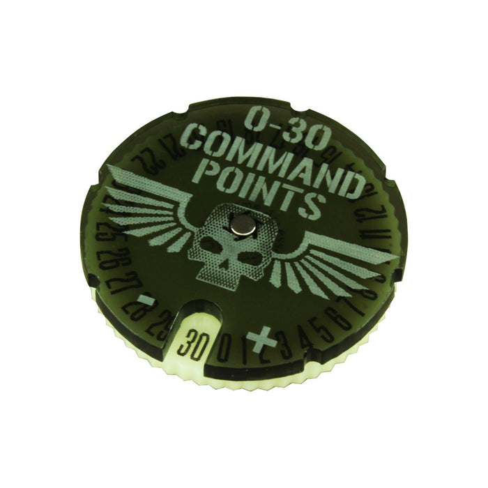LITKO Command Points Dial # 0-30 Compatible with WHv8, Translucent Grey & Ivory - LITKO Game Accessories