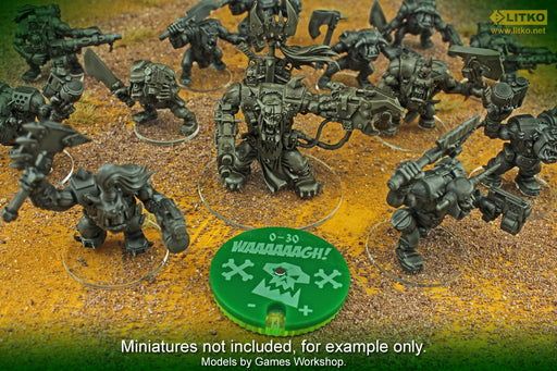 LITKO Space Orc Leadership Dial 0-30 Compatible with Warhammer 8th Edition-Status Dials-LITKO Game Accessories