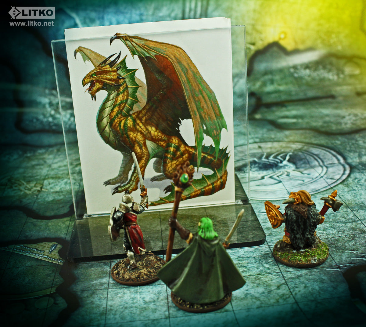 LITKO 4-inch Paper Figure Stand with 4-inch Square Base-General Gaming Accessory-LITKO Game Accessories