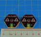LITKO Hazard Dials compatible with Gaslands Miniatures Game, Translucent Red & Fluorescent Yellow (2)-Status Dials-LITKO Game Accessories
