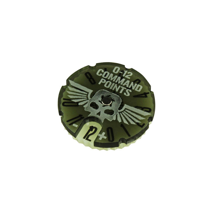 LITKO Command Point Dial #0-12 Compatible with WH:KT, Translucent Grey & Ivory-Status Dials-LITKO Game Accessories