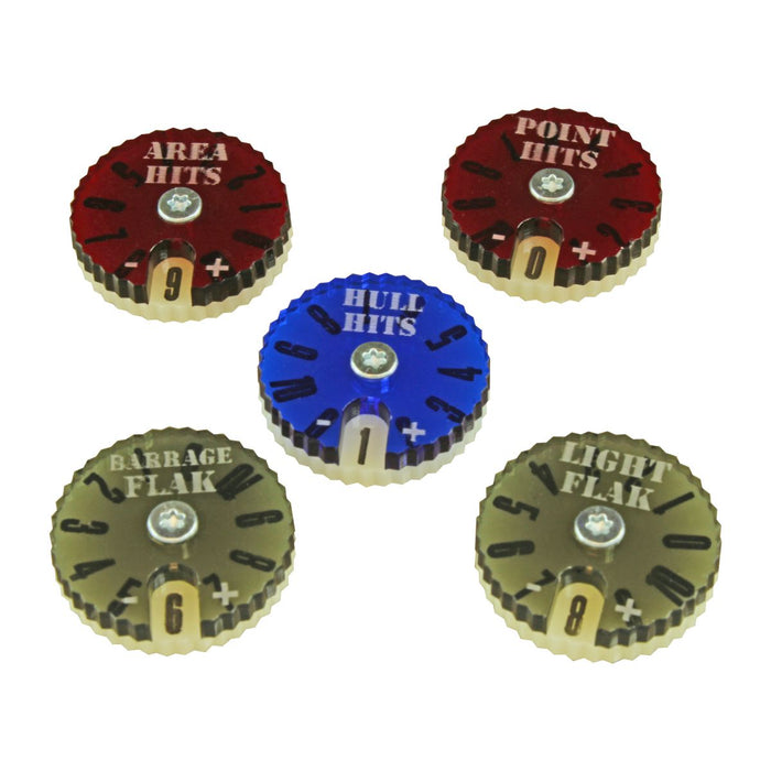 LITKO Air Strike Dial Set Compatible with BRS, Multi-Color (5)-Status Dials-LITKO Game Accessories