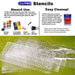 LITKO 1-inch Hex Grid Stencil, Star Pattern-Stencil-LITKO Game Accessories
