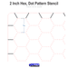 LITKO 2-inch Hex Grid Stencil, Dot Pattern - LITKO Game Accessories