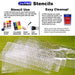 LITKO 3-inch Hex Grid Stencil, Star Pattern-Stencil-LITKO Game Accessories
