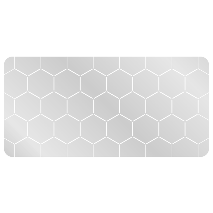 LITKO 3-inch Hex Grid Stencil, Edge Pattern - LITKO Game Accessories