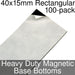 Miniature Base Bottoms, Rectangular, 40x15mm, Heavy Duty Magnet (100)-Miniature Bases-LITKO Game Accessories
