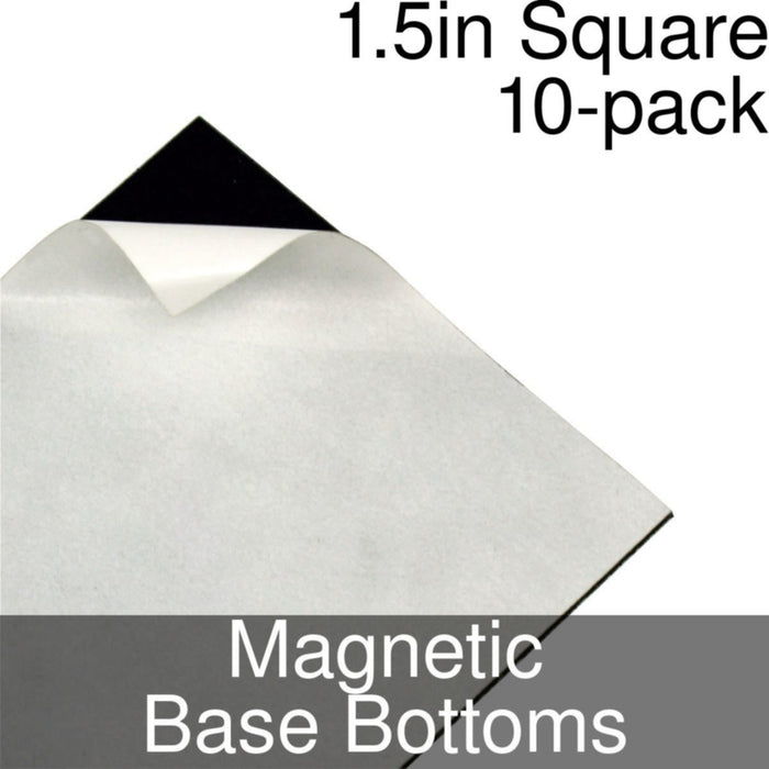 Miniature Base Bottoms, Square, 1.5inch, Magnet (10)-Miniature Bases-LITKO Game Accessories