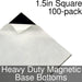 Miniature Base Bottoms, Square, 1.5inch, Heavy Duty Magnet (100)-Miniature Bases-LITKO Game Accessories