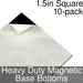 Miniature Base Bottoms, Square, 1.5inch, Heavy Duty Magnet (10) - LITKO Game Accessories