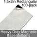 Miniature Base Bottoms, Rectangular, 1.5x2inch, Heavy Duty Magnet (100)-Miniature Bases-LITKO Game Accessories
