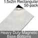 Miniature Base Bottoms, Rectangular, 1.5x2inch, Heavy Duty Magnet (50)-Miniature Bases-LITKO Game Accessories