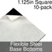 Miniature Base Bottoms, Square, 1.125inch, Flexible Steel (10) - LITKO Game Accessories