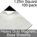 Miniature Base Bottoms, Square, 1.25inch, Heavy Duty Magnet (100)-Miniature Bases-LITKO Game Accessories