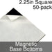 Miniature Base Bottoms, Square, 2.25inch, Magnet (50) - LITKO Game Accessories