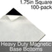 Miniature Base Bottoms, Square, 1.75inch, Heavy Duty Magnet (100)-Miniature Bases-LITKO Game Accessories