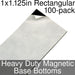 Miniature Base Bottoms, Rectangular, 1x1.125inch, Heavy Duty Magnet (100) - LITKO Game Accessories