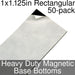Miniature Base Bottoms, Rectangular, 1x1.125inch, Heavy Duty Magnet (50)-Miniature Bases-LITKO Game Accessories