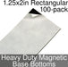 Miniature Base Bottoms, Rectangular, 1.25x2inch, Heavy Duty Magnet (100)-Miniature Bases-LITKO Game Accessories