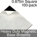 Miniature Base Bottoms, Square, 0.875inch, Heavy Duty Magnet (100)-Miniature Bases-LITKO Game Accessories