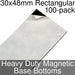 Miniature Base Bottoms, Rectangular, 30x48mm, Heavy Duty Magnet (100)-Miniature Bases-LITKO Game Accessories