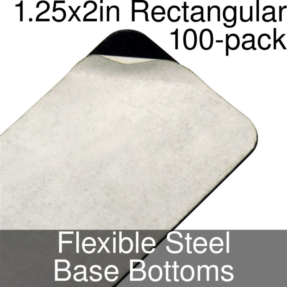 Miniature Base Bottoms, Rectangular, 1.25x2in (Rounded Corners), Flexi ...