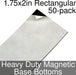 Miniature Base Bottoms, Rectangular, 1.75x2inch, Heavy Duty Magnet (50)-Miniature Bases-LITKO Game Accessories