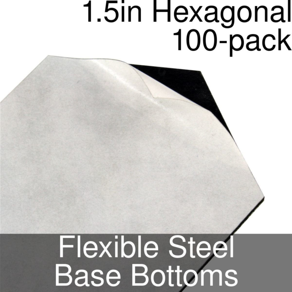 Miniature Base Bottoms, Hexagonal, 1.5inch, Flexible Steel (100 ...