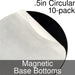 Miniature Base Bottoms, Circular, .5inch, Magnet (10)-Miniature Bases-LITKO Game Accessories