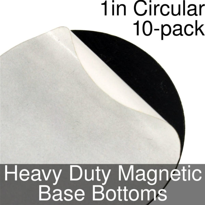 Miniature Base Bottoms, Circular, 1inch, Heavy Duty Magnet (10)-Miniature Bases-LITKO Game Accessories
