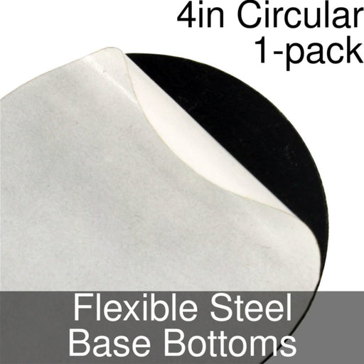 Miniature Base Bottoms, Circular, 4inch, Flexible Steel (1)-Miniature Bases-LITKO Game Accessories