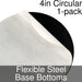Miniature Base Bottoms, Circular, 4inch, Flexible Steel (1) - LITKO Game Accessories