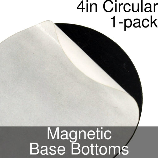 Miniature Base Bottoms, Circular, 4inch, Magnet (1)-Miniature Bases-LITKO Game Accessories