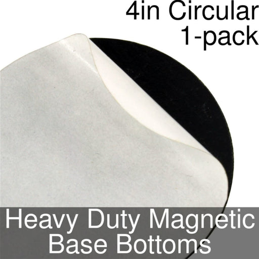 Miniature Base Bottoms, Circular, 4inch, Heavy Duty Magnet (1)-Miniature Bases-LITKO Game Accessories