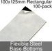 Miniature Base Bottoms, Rectangular, 100x125mm, Flexible Steel (100)-Miniature Bases-LITKO Game Accessories