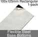 Miniature Base Bottoms, Rectangular, 100x125mm, Flexible Steel (1)-Miniature Bases-LITKO Game Accessories