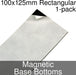 Miniature Base Bottoms, Rectangular, 100x125mm, Magnet (1)-Miniature Bases-LITKO Game Accessories