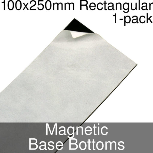 Miniature Base Bottoms, Rectangular, 100x250mm, Magnet (1)-Miniature Bases-LITKO Game Accessories