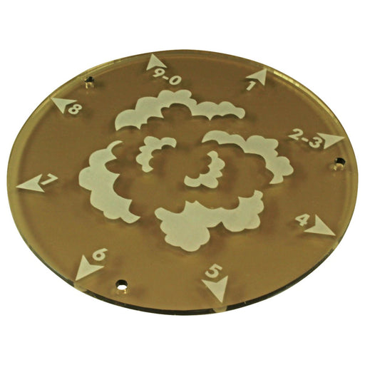 LITKO 120mm Directional Smoke Template, Transparent Bronze-Movement Gauges-LITKO Game Accessories