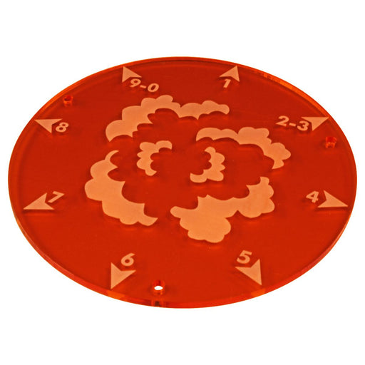LITKO 120mm Directional Explosion Template, Fluorescent Amber-Movement Gauges-LITKO Game Accessories